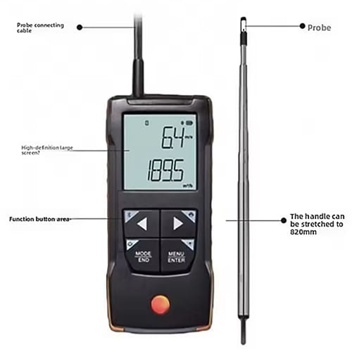 Precision Thermal Wind Speed Meter with High Accuracy – Enviro Forest