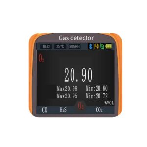 Enviro Forest Portable Multi Gas Detector Monitor Rechargeable 4 In 1 Gas Meter Tester Analyze