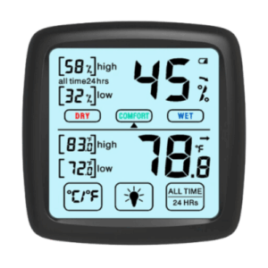 EFOAEH-241-1.png Enviro Forest Touchscreen Alarm Enabled Hygrometer