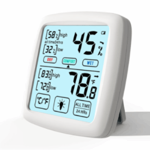 EFOAEH-241-4.png Enviro Forest Touchscreen Alarm Enabled Hygrometer