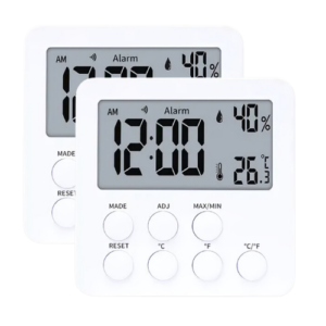 Enviro Forest Thermometer Hygrometer with Alarm Clock