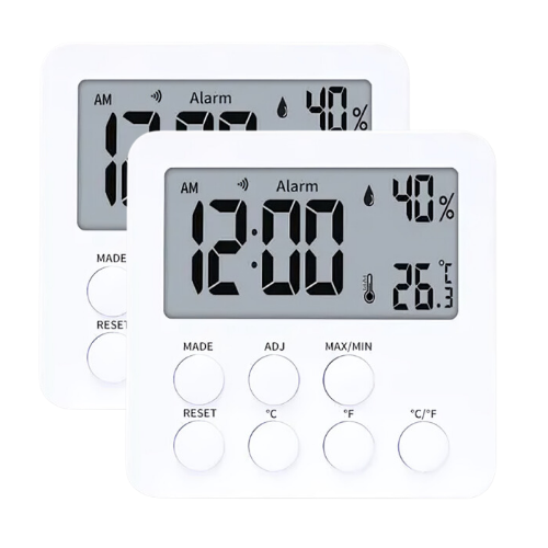 Enviro Forest Thermometer Hygrometer with Alarm Clock