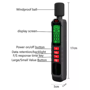 Digital Noise Sound Level Meter with A Weighting & High Accuracy 0.1dB – Enviro Forest 