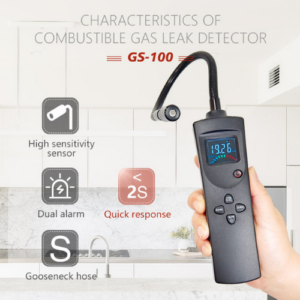 Digital Combustible Gas Leak Detector with Flexible Probe & Fast Alarm – Enviro Forest