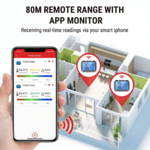 Smart Wireless Digital Room Humidity and Temperature Sensor – Enviro Forest
