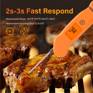 Fast Read Digital Meat Thermometer with Rotatable Backlit LCD – Enviro Forest