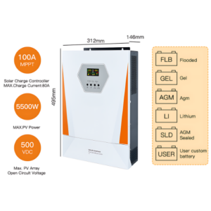 Hybrid MPPT 3KW 4KW5KW 6KW 230 V DC Or AC 48V Solar Power Inverter With Comprehensive Support – Enviro Forest