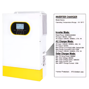 Hybrid Off-Grid 48 V 6 KW 6.2 KW 6 KVA Solar Inverter With 98% Efficiency – Enviro Forest