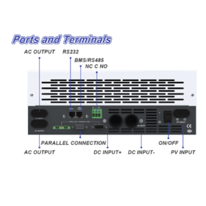 Dual AC Output 3 KW 3.6 KW 5.5 KW 6 KW 6.2 KW On/Off - Grid Hybrid Solar Inverter With Touchable Colorful Display – Enviro Forest