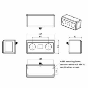 High-Resolution 3D Sensor, 1280x1024, 30-600mm Range, 55° FOV – Enviro Forest