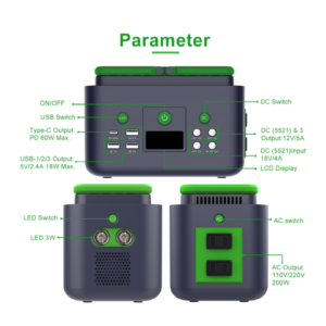 EFOPP-121-2.png Portable Power Generator Charging Station with Solar Panel – Enviro Forest