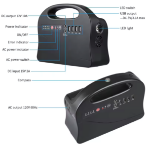 200 W/300 W/600 W Portable Power Station Solar System Generator With 7 Protection System – Enviro Forest