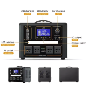 EFOPP-137-2.png 300 W/500 W/1000 W/2000 W Portable Power Station With LCD Screen – Enviro Forest