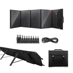 100 W Portable Foldable Solar Charger with DC 5521 Adapter Cable – Enviro Forest