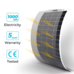 100 W Outdoor Portable Flexible Solar Panel with Wind Pressure – Enviro Forest