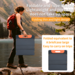 100 W Portable Foldable Solar With Mono Monocrystalline Cells Panels – Enviro Forest