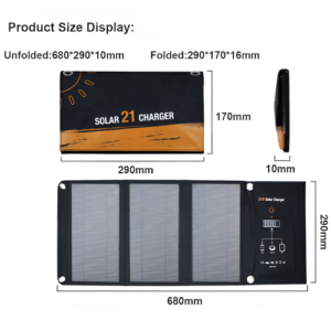 21 W to 100 W Small Foldable Solar Panel With Waterproof Material – Enviro Forest