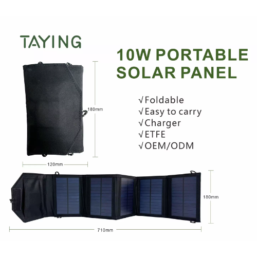 10 W Portable Solar Panel Kit With Foldable Capabilities – Enviro Forest