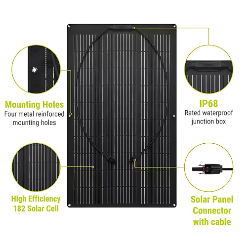 150 W/200 W/250 W Waterproof Flexible Solar Panels With High Efficiency – Enviro Forest