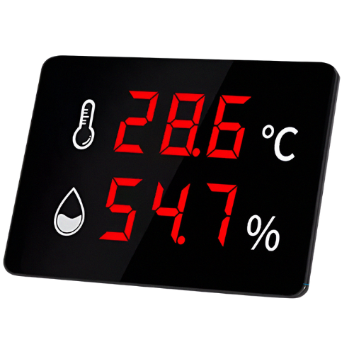 Temperature Humidity Data Logger with Built-in Probe & Large LED Display – Enviro Forest