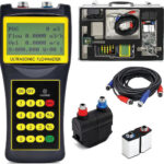 EFOUMFM-101-2.jpg Enviro Forest River Water Measuring Handheld Type Ultrasonic Flow Meter With Clamp On Holder Exterior Sensor