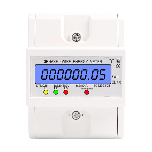 Three Phase 4 Wire 120A Bidirectional kWh Energy Meter With RS485 Communication – Enviro Forest