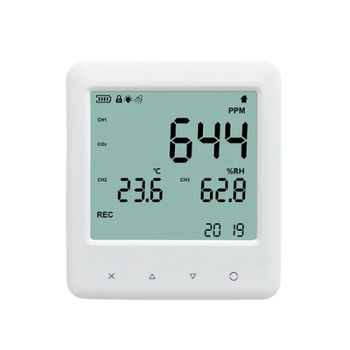 Enviro Forest Digital CO2 Meter Hygrometer Thermometer with Data Logging Function Gauge Temperature, and Humidity Monitor