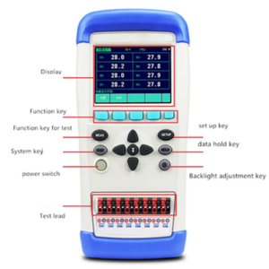 Product-ID-EFOTDL-105-2.png Enviro Forest Handheld 8 Channels Temperature Data Logger Meter With ARM Micro Processor