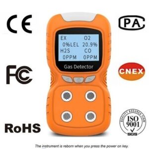 Enviro Forest Portable Multi Gas Detector 4 Gas Monitor with Micro Clip