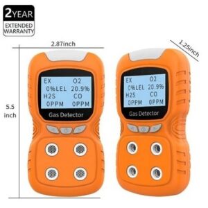 Enviro Forest Portable Multi Gas Detector 4 Gas Monitor with Micro Clip
